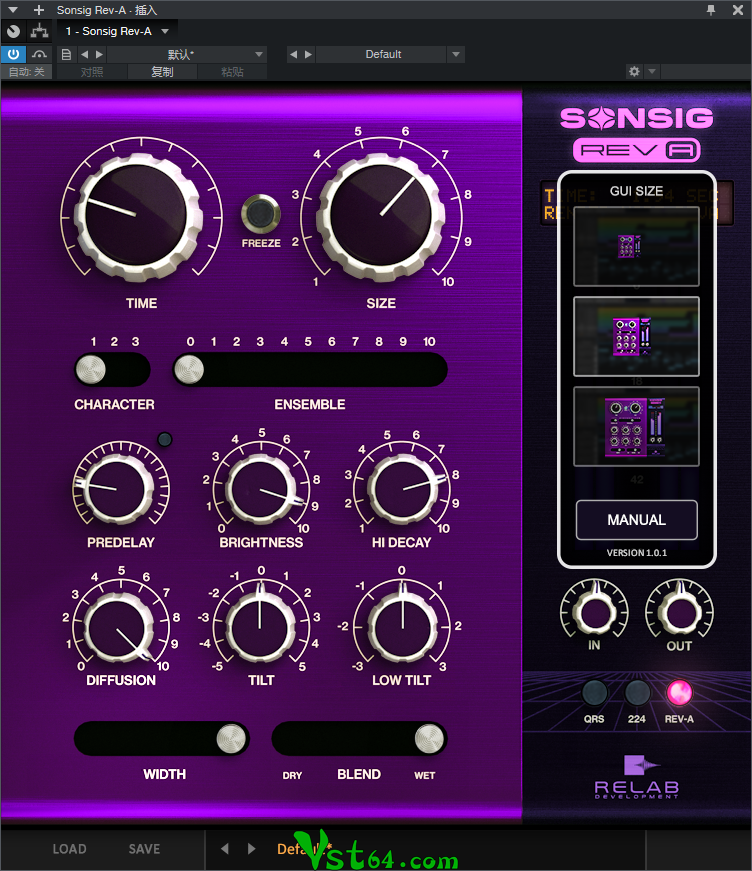 ReLab.Sonsig.Rev-A.v1.0.1-R2R华丽混响插件