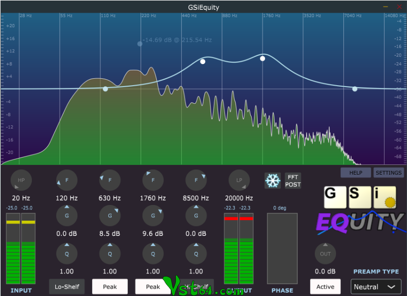 [6段可视化均衡器插件]Genuine Soundware EQuity v1.0.0