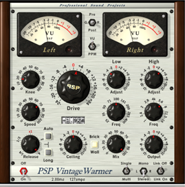 PSPaudioware – PSP VintageWarmer2 v2.10.0 VST， VST3， AAX x64